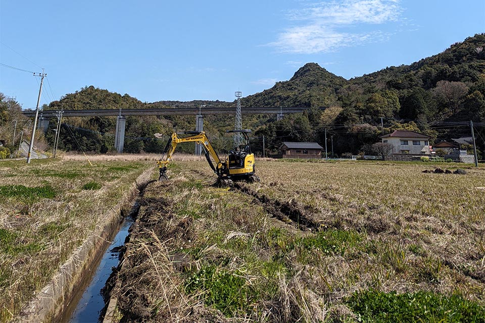 自宅前の耕作放棄地を整備し「地域の景観をきれいにして、みんなに楽しんでもらいたい」と、現在はヒマワリを植えています。近所の方々も開花を楽しみにしているそう