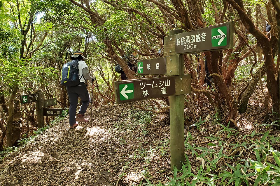 鞍岳の多彩なコース設定