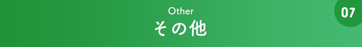 07 その他 Other